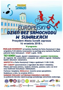 Auto zostaw w garażu. Europejski Dzień Bez Samochodu w Suwałkach